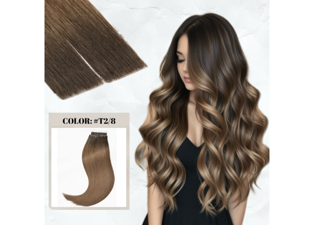 Extensii Invisible Tape Ombre #2/#8